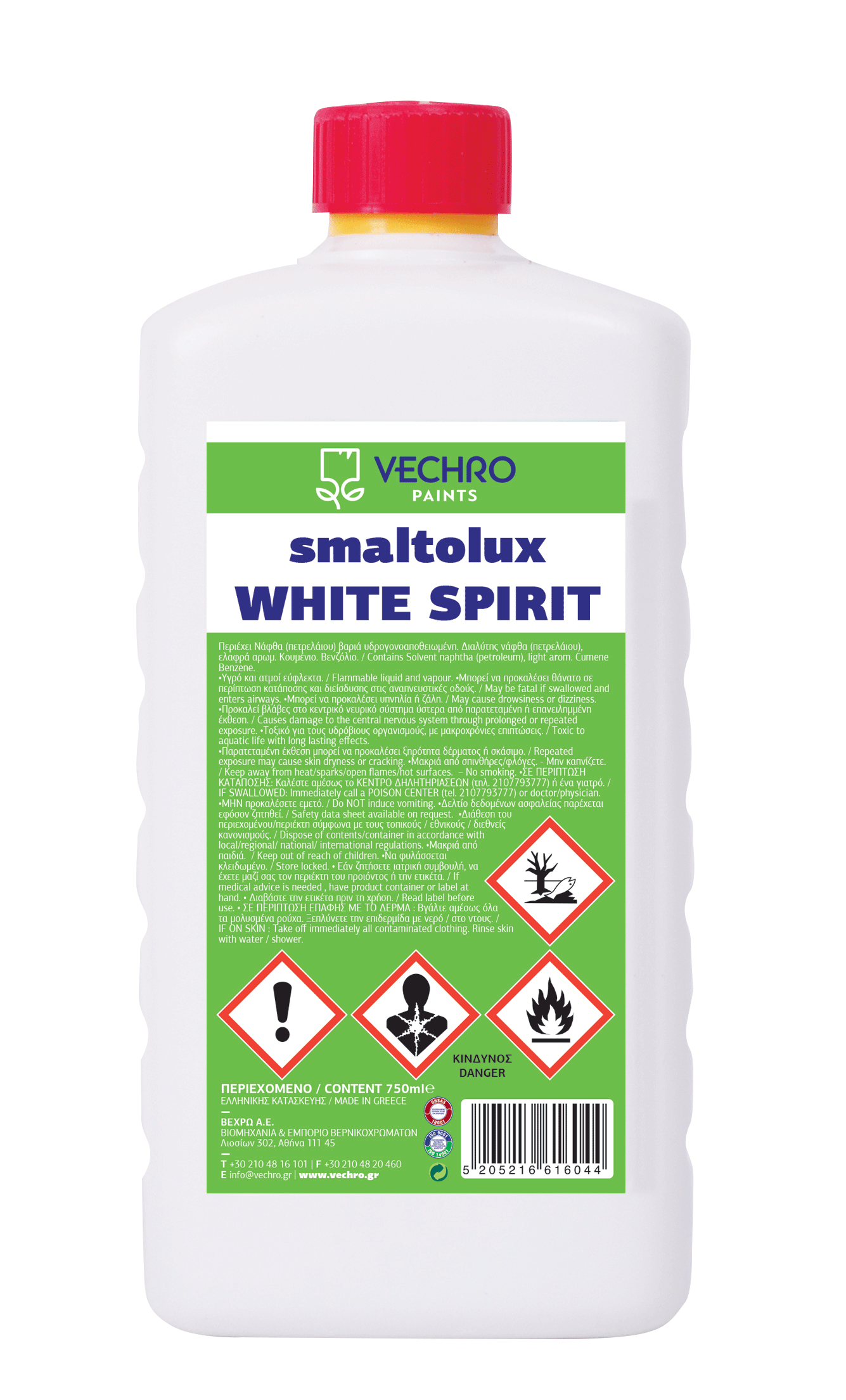 White Spirit Vechro Odorless - P&P Ilikodomiki LTD