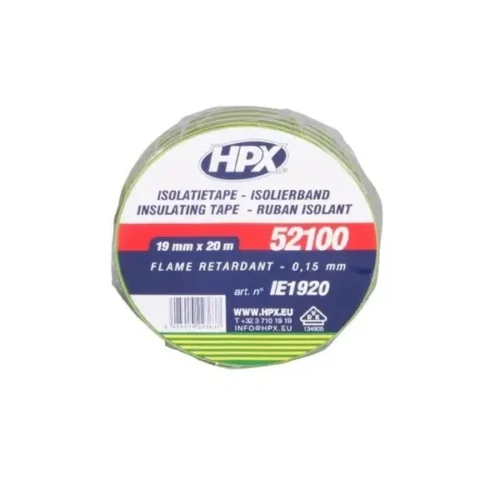 Electrical Insulation Tape HPX Yellow 19mm x 10m