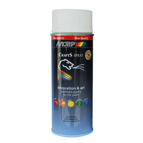 Spray Motip Crafts White Mat