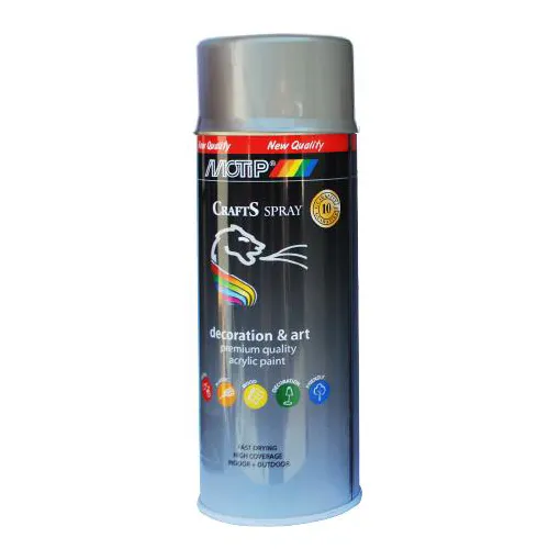 Spray Motip Crafts Silver Ral9006
