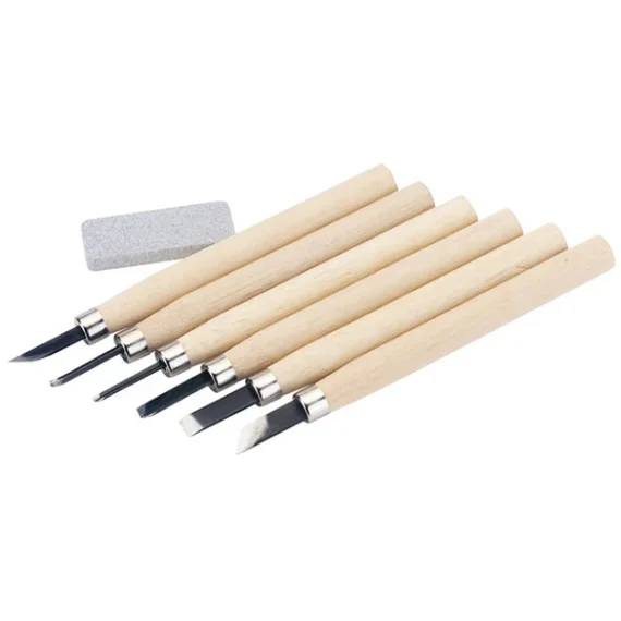 Carving Set with Sharpening Stone Draper (7 Piece)