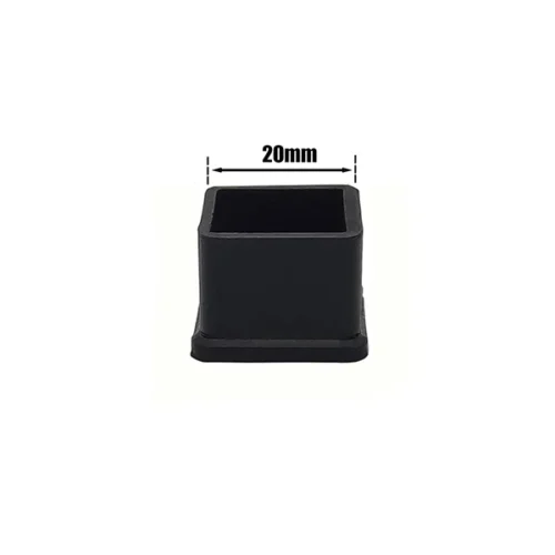 Chair Leg Cap Square Black 20 x 20mm