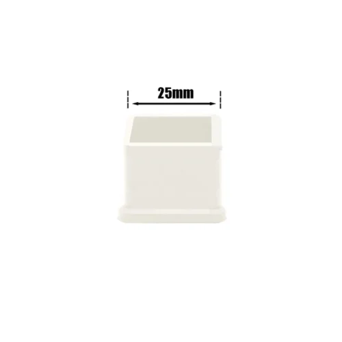 Chair Leg Cap Square White 25 x 25mm