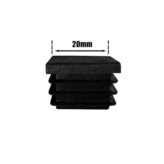 Ποραδάκια Τετράγωνα Φτερωτά Μαύρα 20 x 20mm