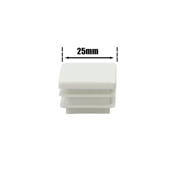 Ποδαράκια Τετράγωνα Φτερωτά Άσπρα 25 x 25mm