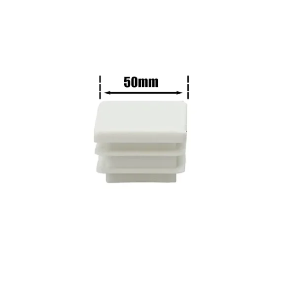 Ποδαράκια Τετράγωνα Φτερωτά Άσπρα 50 x 50mm