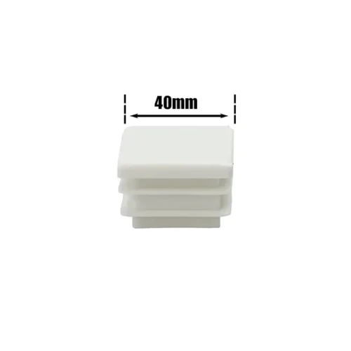Ποδαράκια Τετράγωνα Φτερωτά Ασπρα 40 x 40mm