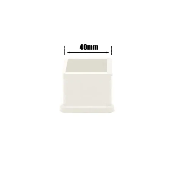 Chair Leg Cap Square White 40 x 40mm