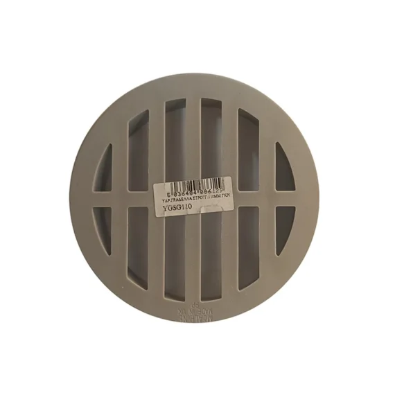 Floor Drain Round Plastic Grey 4"