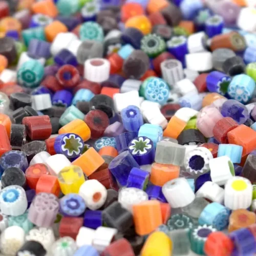 Millefiori Slices Trans Mini 5-6mm