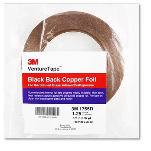 Copper Foil Black Back - 7.93mm x 33m (1.25mm)