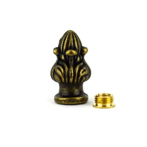 Finial Antique Brass 1 - 7/16"