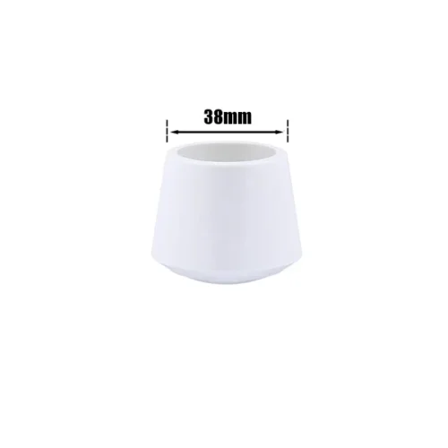 Chair Leg Cap Round White 38mm