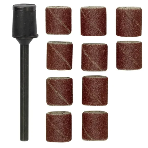 Γυαλλόχαρτα 120G με Άξονα (10 Τεμάχια)
