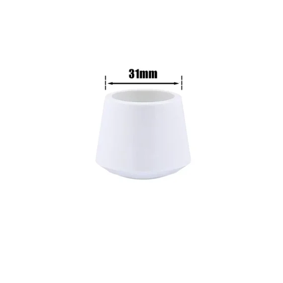 Chair Leg Cap Round White 31mm