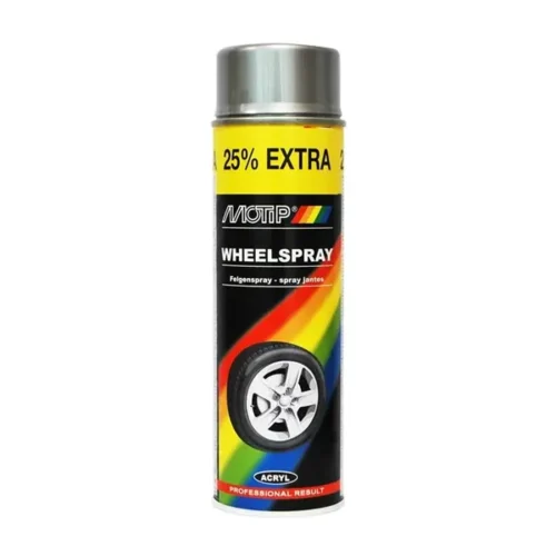 Spray Wheel Rims Motip Silver Gloss 500ML
