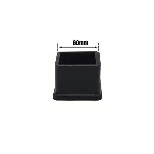 Chair Leg Cap Square Black 60 x 60mm