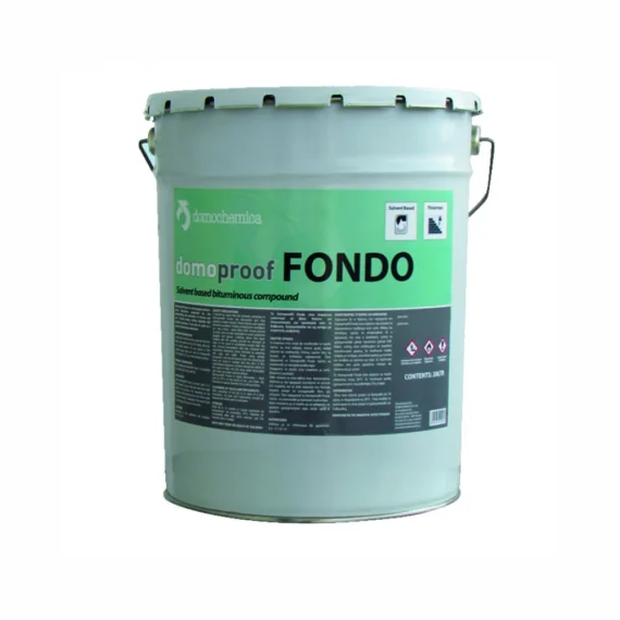 Ασφαλτική Μπογιά Βάσης Διαλύτη Domoproof Fondo (20lt)