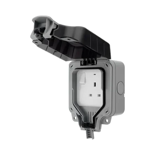 Socket Outdoor British General Plastic 1 Gang