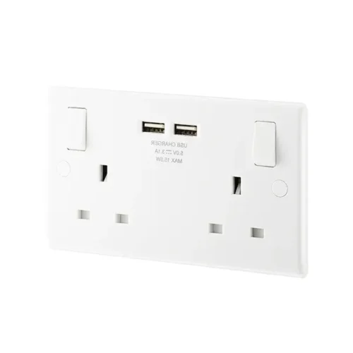 Socket Double Powerlink with USB