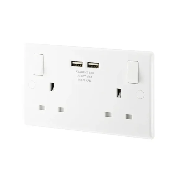 Socket Double Powerlink with USB