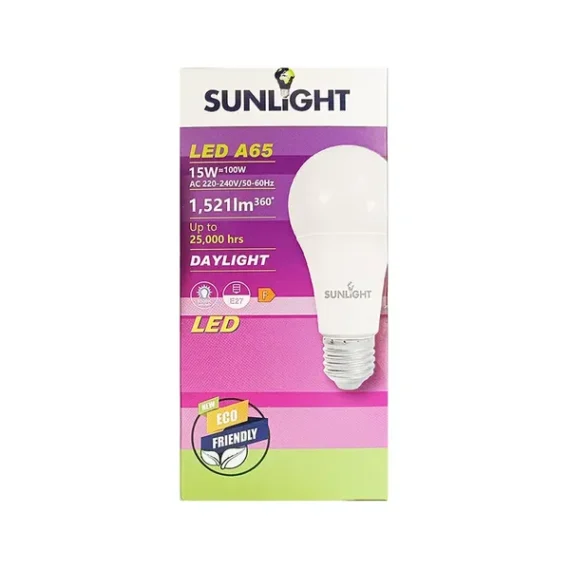 Λάμπα LED Sunlight A65 E27 15W Daylight-6500K