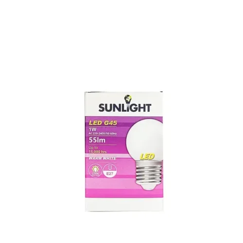 Λάμπα LED Sunlight G45 E27 1W Warmwhite-3000K