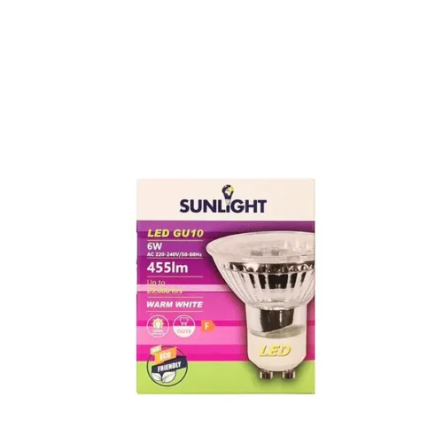 Λάμπα Spot Light LED Sunlight GU10 6W Warmwhite-3000K