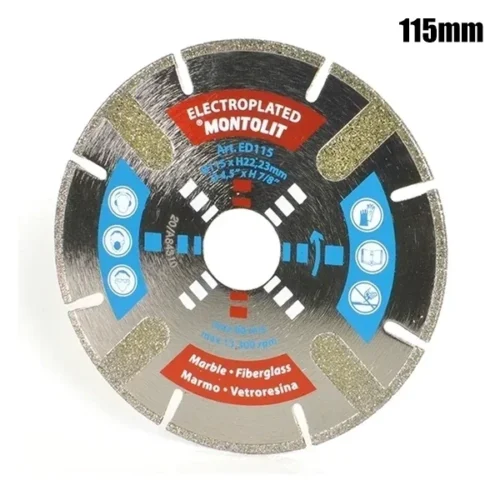 Αδαμαντοφόρος Δίσκος Montolit Μάρμαρο/Γρανίτη Electroplated ED115 (115mm)