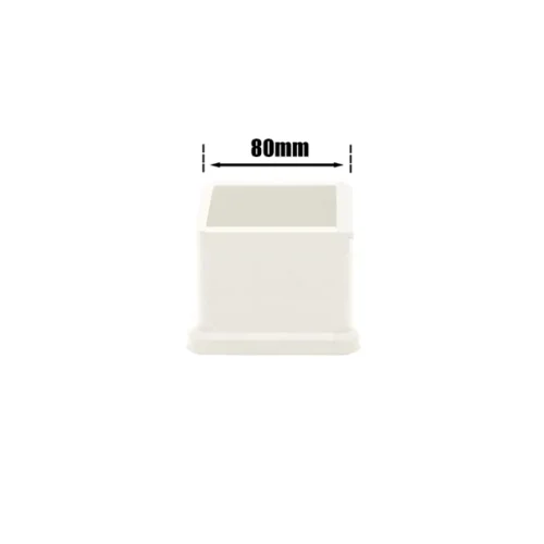 Ποδαράκια Τετράγωνα Άσπρα 80 x 80mm