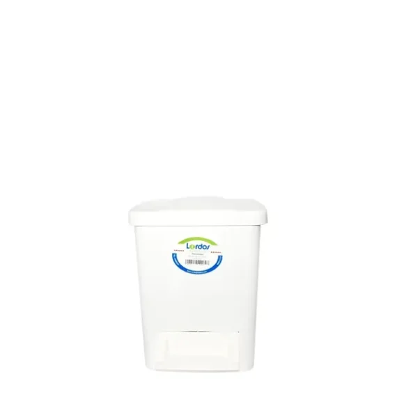 Toilet Bin Lordos 16L No.1 Ivory/White