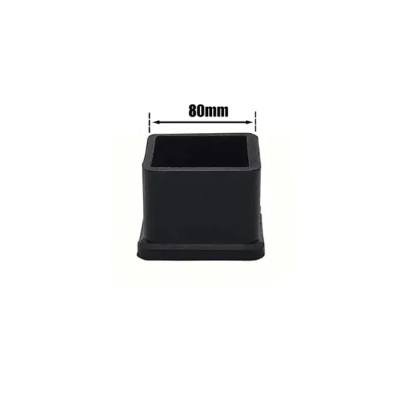 Chair Leg Cap Square Black 80 x 80mm