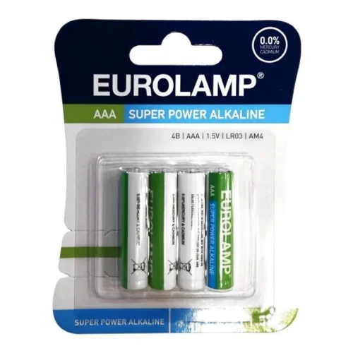 Batteries Rechargeable Eurolamp AAA (4pcs)