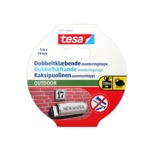 Ταινία Διπλης Όψεως Tesa Εξωτερικού 1kg 19mm x 5m