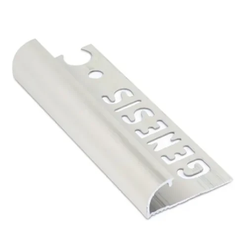 Tile Trim Genesis Round Aluminium Satin 10mm x 2.5m