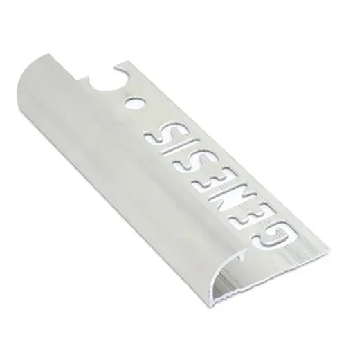 Tile Trim Genesis Round Aluminium Gloss 12mm x 2.5m