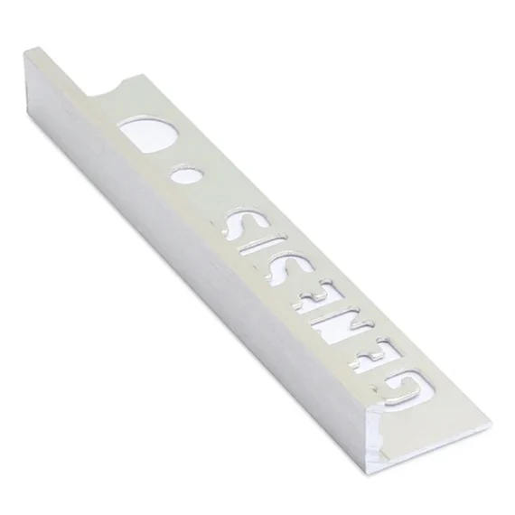 Tile Trim Genesis Elbow Aluminium Satin 10mm x 2.5m