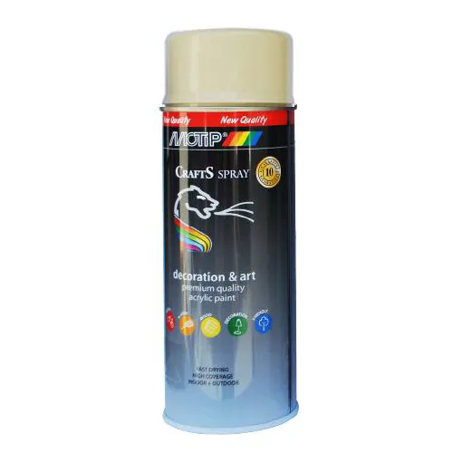 Spray Motip Crafts White Ral1015