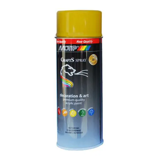 Spray Motip Crafts Yellow Ral6018
