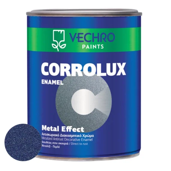 Αντισκοριακή Μπογιά Vechro Corrolux Metal Effect Λαζουρίτης