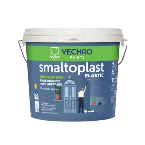 Exterior Paint Vechro Smaltoplast Elastic White (Choose Size)