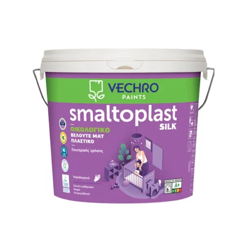 Interior paint Vechro Smaltoplast Silk White (Choose Size)