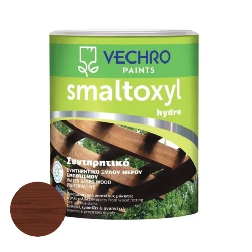 Συντηρητικό Ξύλου Vechro Smaltoxyl Preservative Σκούρο Μαόνι (Choose Size)