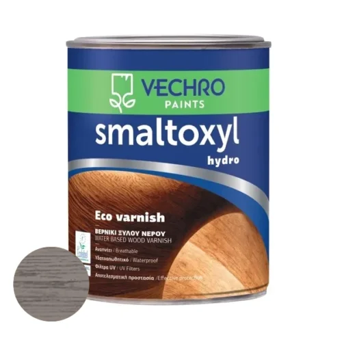 Wood Varnish Vechro Smaltoxyl Hydro Grey Touch (Choose Size)