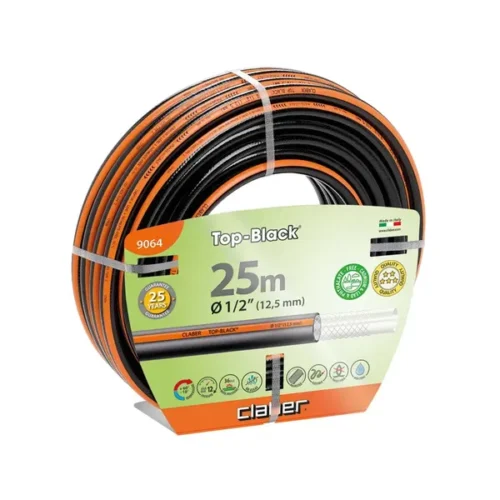 Garden Hose Claber 1/2" Top-Black (25m)