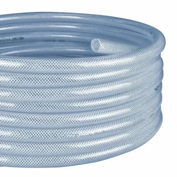 Hose with Fibers Clear 12 x 18mm