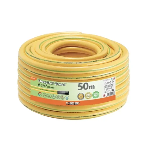 Garden Hose Claber 3/4” Flexyfort Green 50m