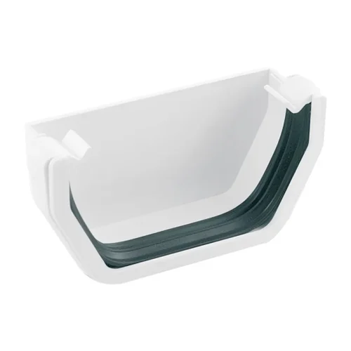 Gutter Pipe Tetraflow Stop end White