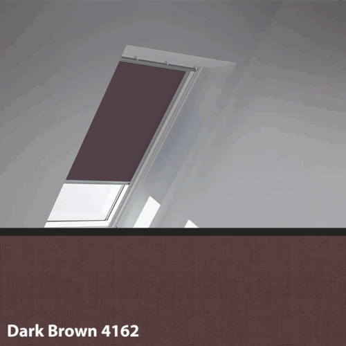 Velux Translucent Roller Blinds - Dark Brown 4162