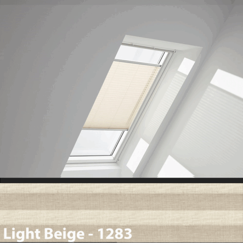 Velux Pleated Blinds - Beige Light 1016